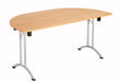One Union D End Folding Table 1600 X 800 Silver Beech 2