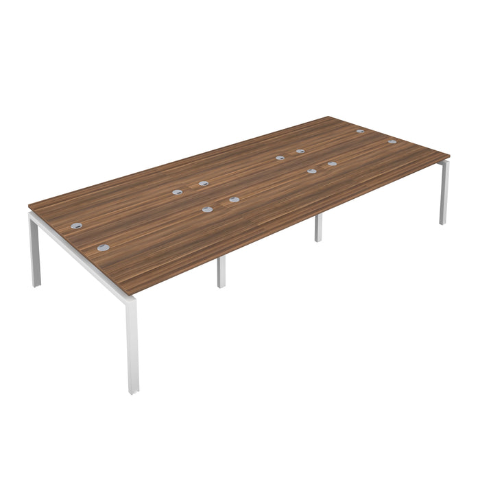Telescopic 6 Person Walnut Bench With Cable Port 1200 X 800 Black 