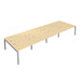 Telescopic Sliding 8 Person Maple Bench With Cable Port 1200 X 800 Silver 