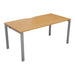Cb 1 Person Bench With Cut Out 1400 X 800 Beech Silver