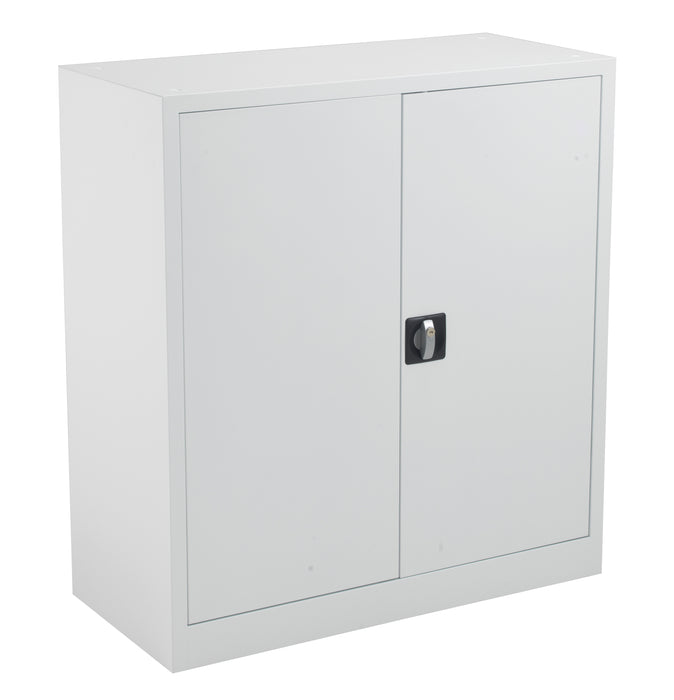 Talos Tc Steel Double Door Cupboard 1000 White 