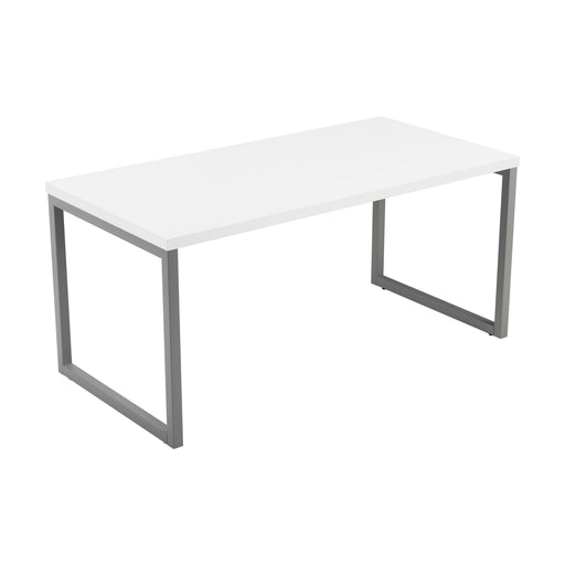 Picnic Bench Low Table White Top With Black Frame 1600 X 800 25Mm