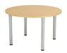 One Fraction Plus Circular Meeting Table 1200 Nova Oak 