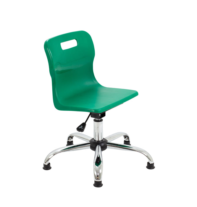 Titan Swivel Junior Chair Green Glides 