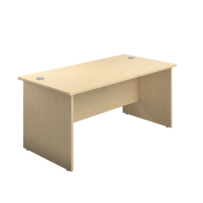 Panel Rectangular Desk 1200 X 800 Maple 2 Drawer Pedestal
