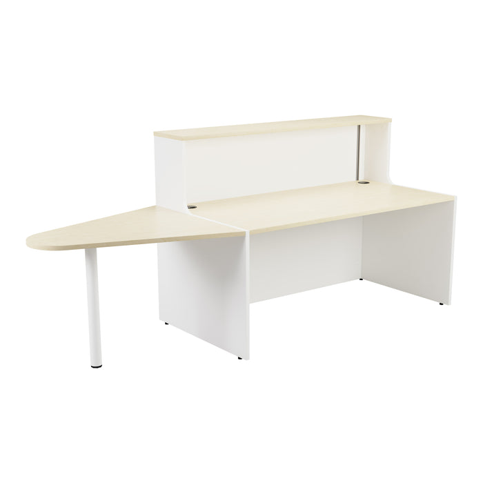 Reception Unit With Extension 1600 White Maple