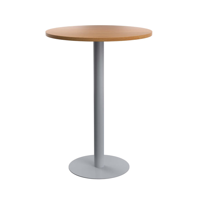 Contract High Table Nova Oak With Grey Leg 800Mm