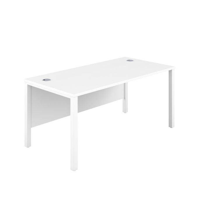 Goal Post White Rectangular Desk 1600 X 800 White