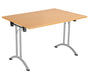 One Union Rectangular Folding Table 1200 X 800 Silver Beech