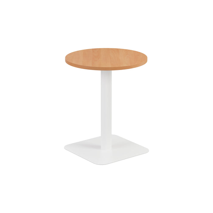 Contract Mid Table Beech With White Leg 600Mm