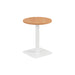 Contract Mid Table Beech With White Leg 600Mm