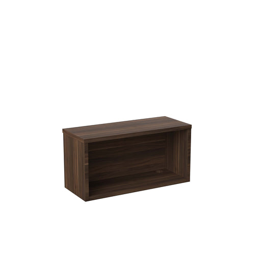 Reception Modular 800W Straight Hutch Unit Dark Walnut