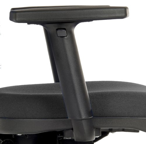 Teknik Ergo Blaster Black Fabric Operator chair with a deluxe ring kit conversion and movable footring. - image 3