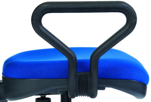 Teknik Ergo Blaster Black PU Operator chair with ring kit conversion and a fixed footring. - image 2