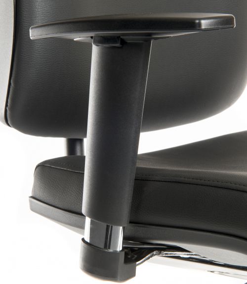 Teknik Ergo Plus Blue Fabric 24 Hr Operator Chair With Black Ultra Pyramid Base Height Adjustable Apex Arms - image 2