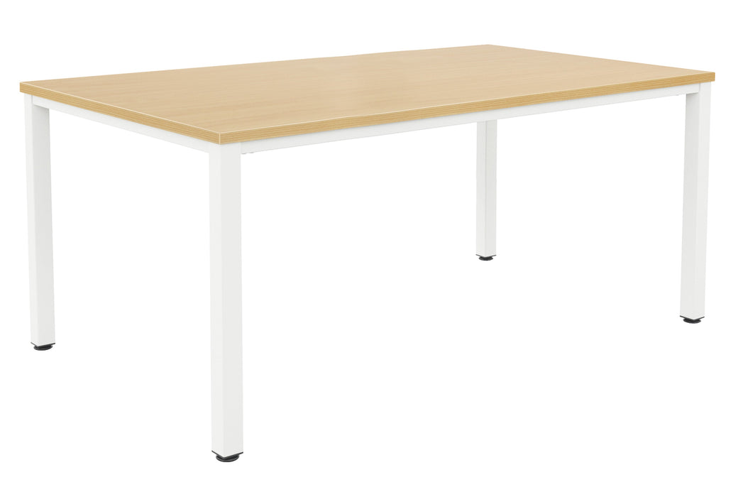 Fraction Infinity Meeting Table 200 X 100 Nova Oak White Legs