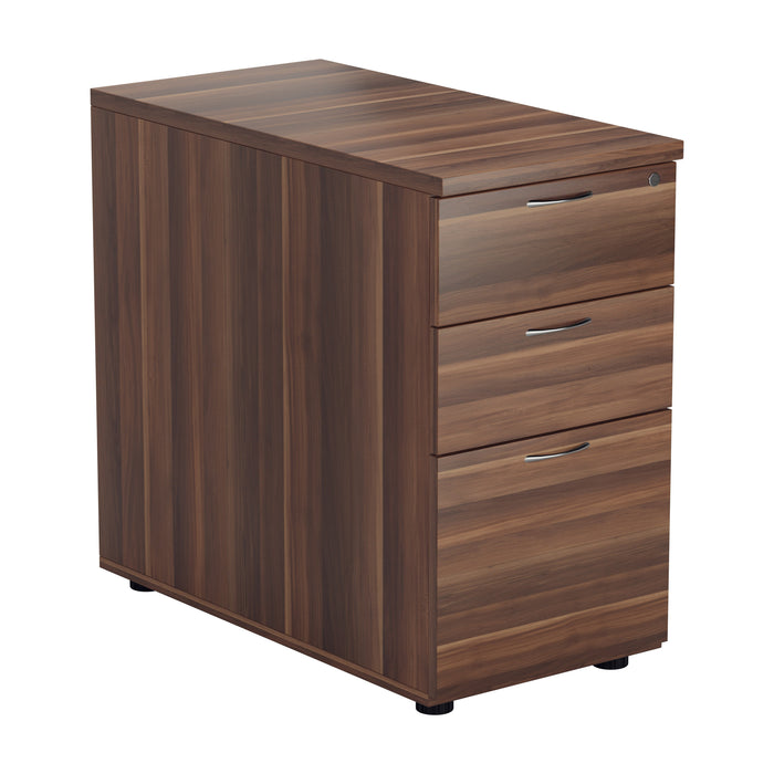 Desk High 3 Drawer Pedestal Dark Walnut 800