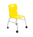 Titan Move 4 Leg Chair With Castors Yellow