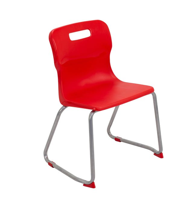 Titan Skid Base Size 4 Chair Red