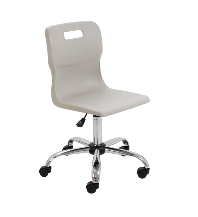 Titan Swivel Senior Chair Grey Castors