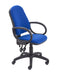 Calypso 2 High Back Operator Chair Royal Blue Fixed Arms