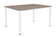 Fraction Infinity Meeting Table 140 X 80 Grey Oak White Legs