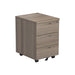 3 Drawer Mobile Pedestal Grey Oak