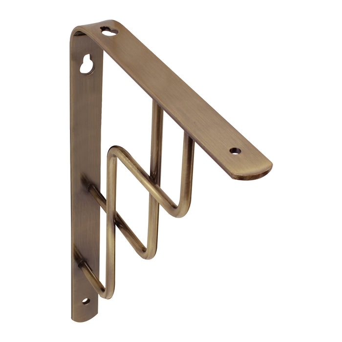 Stepstone Brackets Step Bracket (4 Pack) 230 x 180mm Brushed Brass — UK Office Furniture
