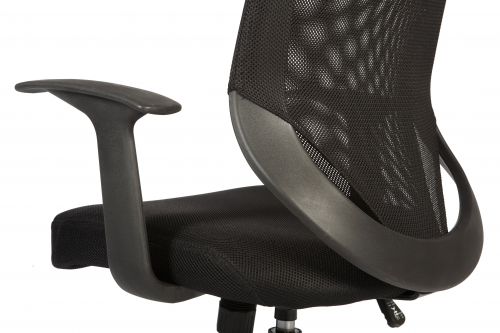 Teknik Nova Mesh Back Executive Chair Matching Black Fabric Seat and Removable Fixed Nylon Armrests - image 3