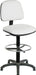 Teknik Ergo Blaster White PU Operator Chair With Ring Kit Conversion And Fixed Footring