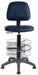 Teknik Ergo Blaster PU Blue Operator chair with ring kit conversion, wipe clean seat and movable footring