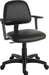 Teknik Ergo Blaster Black PU Operator chair with medium backrest and height adjustable wipe clean seat. With Step adjustable armrests