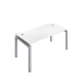 Telescopic 1 Person White Bench With Cable Port 1200 X 800 White