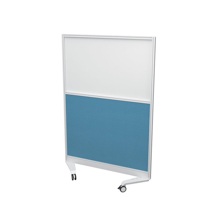 Mobile Type 3 Half Glazed Screen 1000 (W) X 1500 (H) White 2