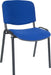 Teknik Conference Blue Fabric Stackable Fully Assembled Chair with padded seat and backrest. (MOQ of 4 - priced individually)