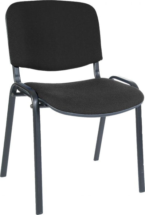 Teknik Conference Black. Fabric Stackable Fully Assembled Chair with padded seat and backrest. (MOQ of 4 - priced individually)