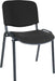 Teknik Conference Black. Fabric Stackable Fully Assembled Chair with padded seat and backrest. (MOQ of 4 - priced individually)