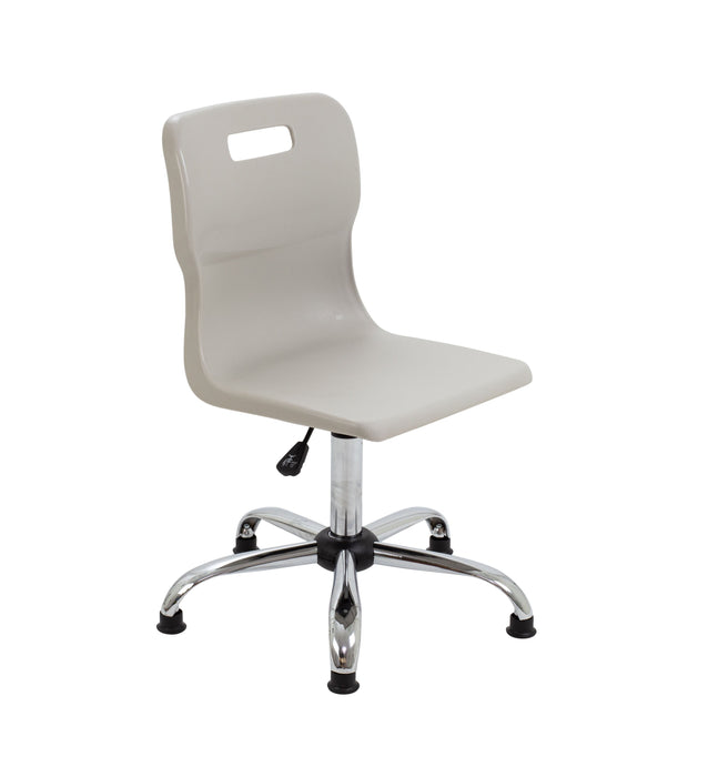 Titan Swivel Senior Chair Grey Glides