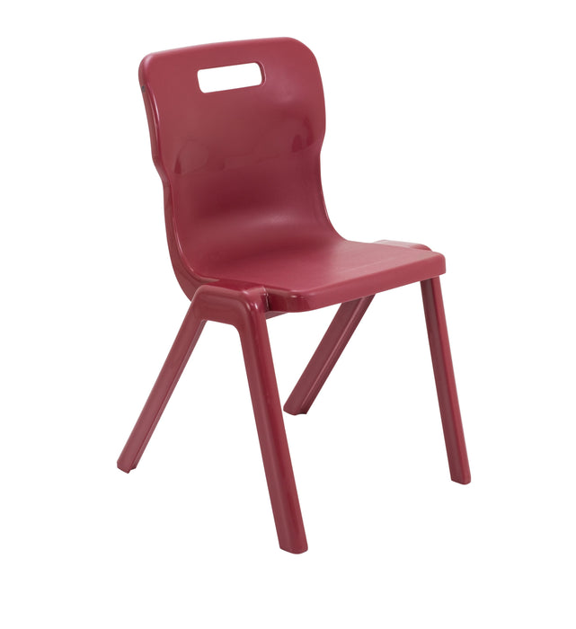 Titan One Piece Size 6 Chair Burgundy