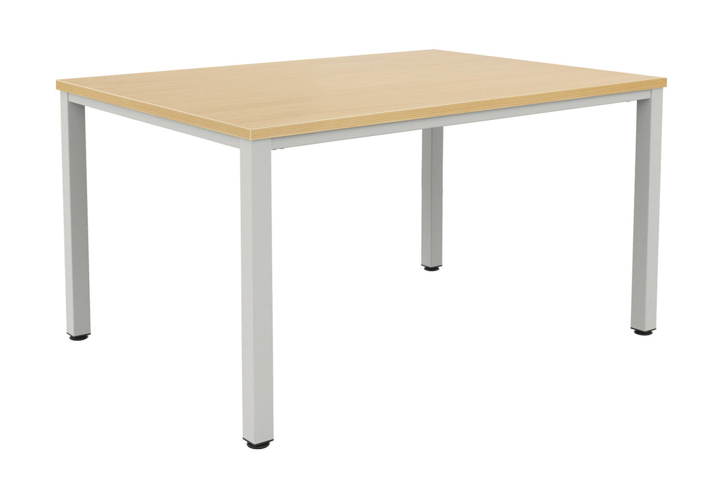 Fraction Infinity Meeting Table 140 X 80 Nova Oak Silver Legs