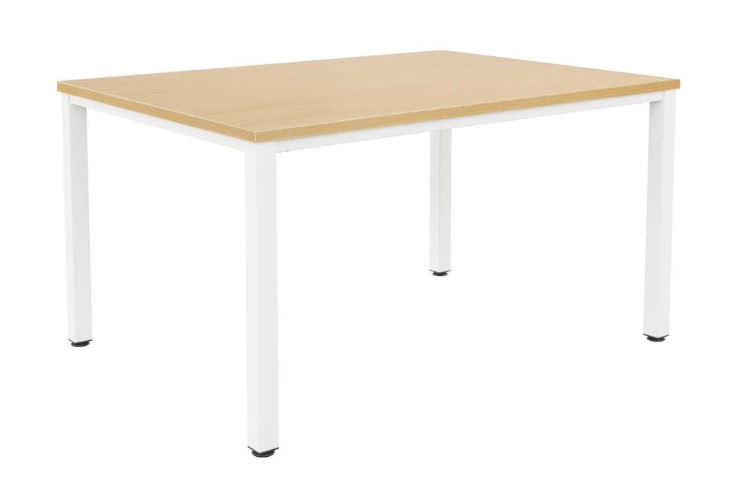 Fraction Infinity Meeting Table 140 X 80 Nova Oak White Legs