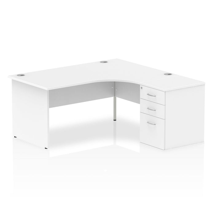 OE - Impulse Panel End Crescent Desk Workstation