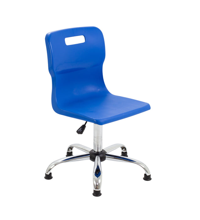 Titan Swivel Senior Chair Blue Glides