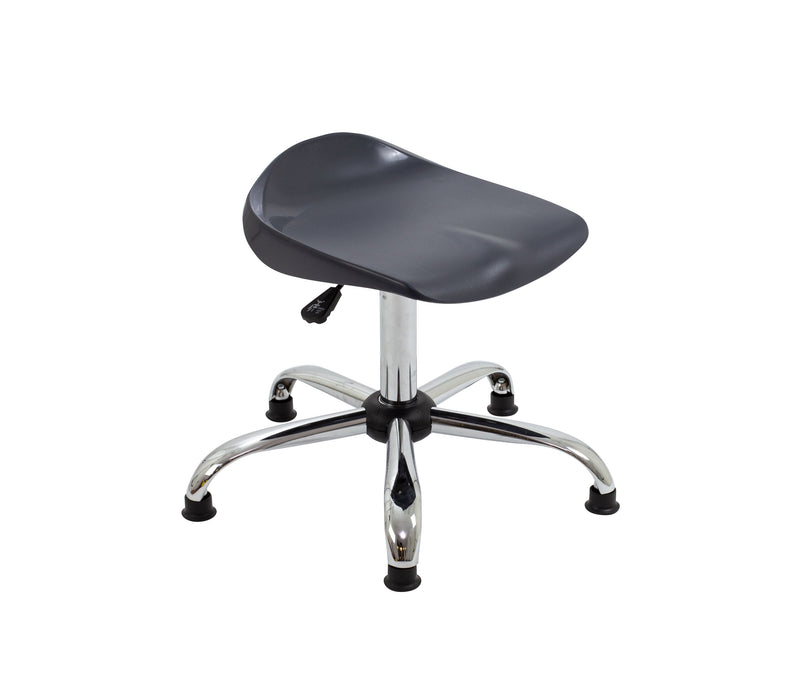 Titan Swivel Senior Stool Charcoal Glides