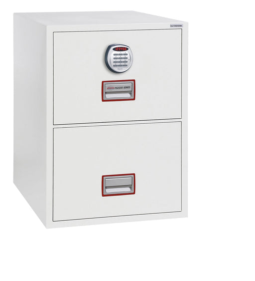 Phoenix World Class Vertical Fire File Fs2250K E Series White Steel Safe Electronic 2