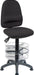 Teknik Ergo Twin Black Fabric Operator Chair With Deluxe Ring Kit Conversion and Movable Footring