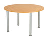 One Fraction Plus Circular Meeting Table 1200 Beech