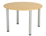 One Fraction Plus Circular Meeting Table 1000 Nova Oak