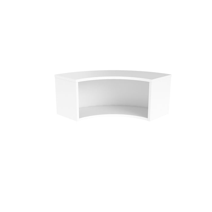 Reception Modular Corner Hutch Unit White