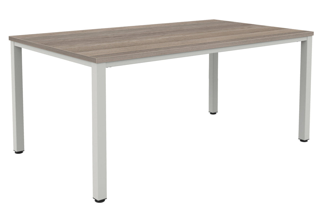 Fraction Infinity Meeting Table 160 X 80 Grey Oak Silver Legs